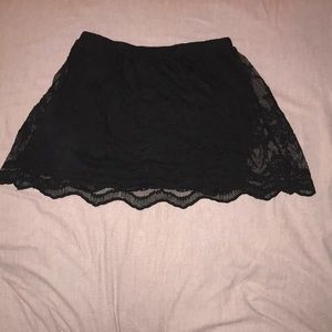 Lace black skirt